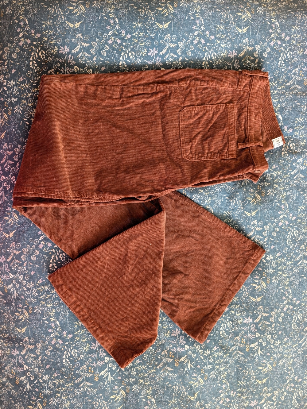GAP 70's High Rise Flare Jeans in Deep Brown Corduroy 14T Tall NWOT